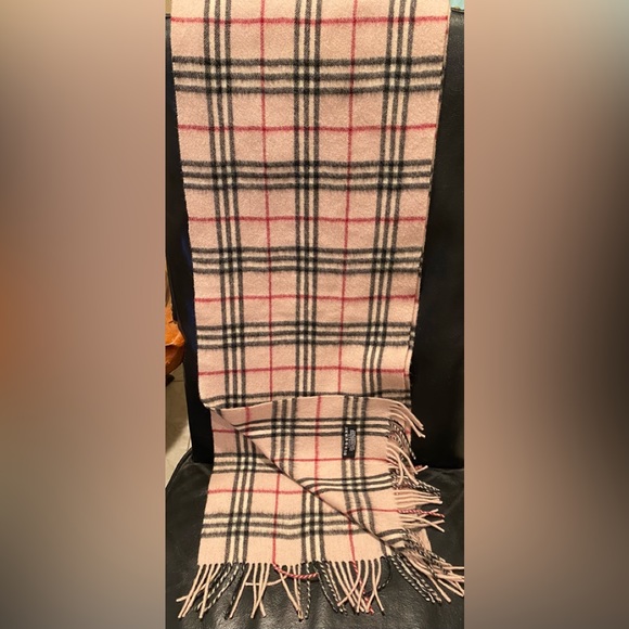 Burberry London authentic 80” long scarf cashmere England classic print - Picture 14 of 16
